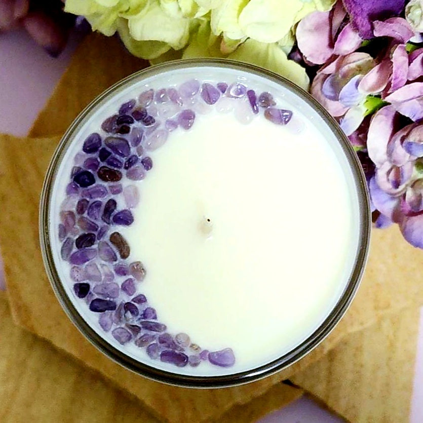 Dream Catcher Amethyst Infused CocoSoy Candle