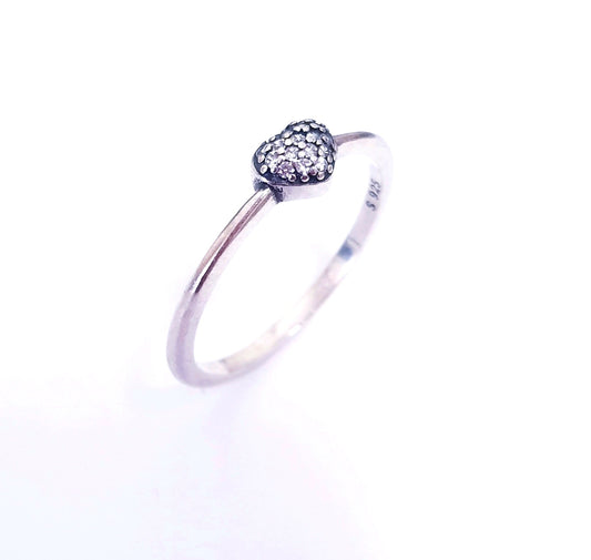 My True Love AAA Cubic Zirconia Sterling Silver Ring