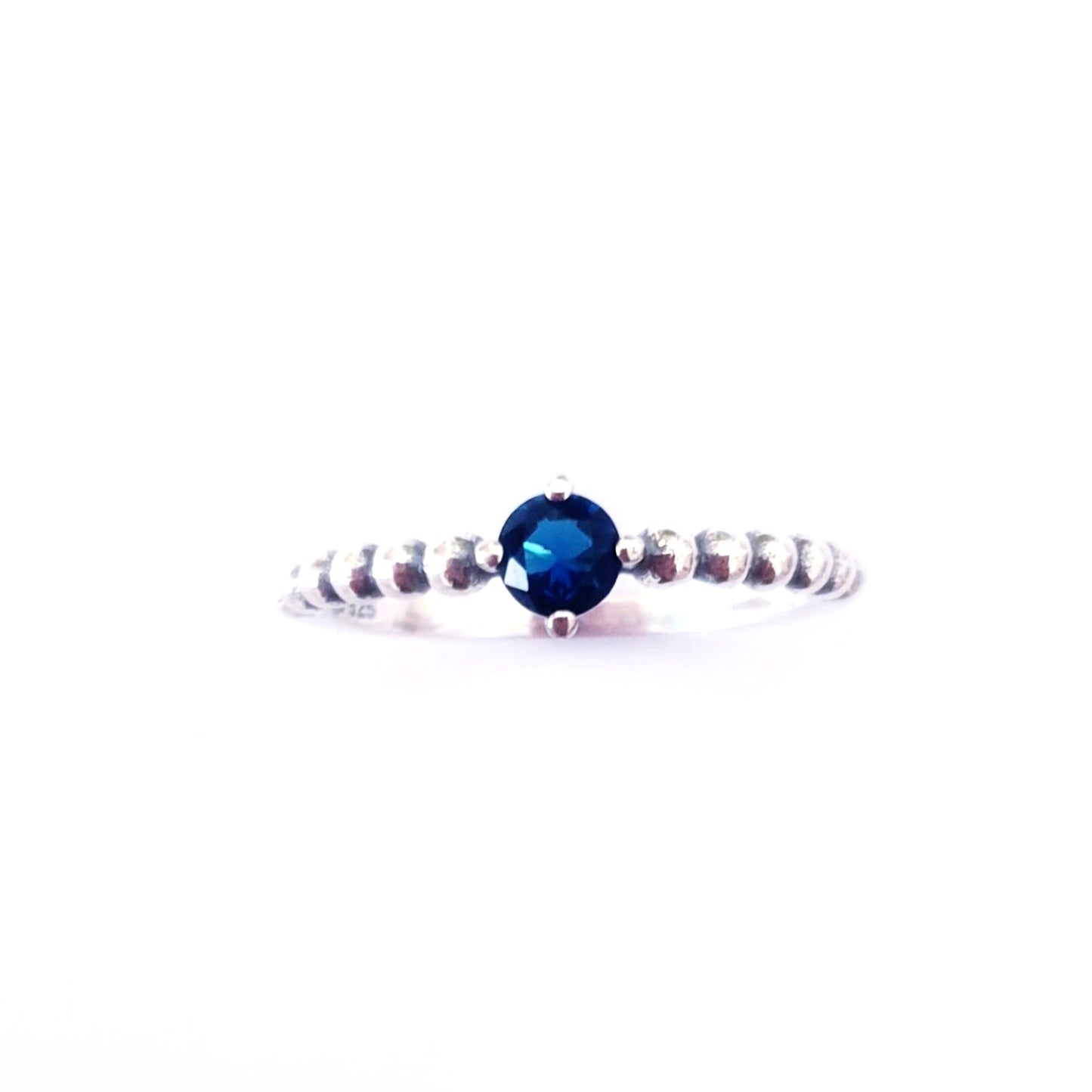 Blue Dreams AAA Cubic Zirconia Sterling Silver Ring