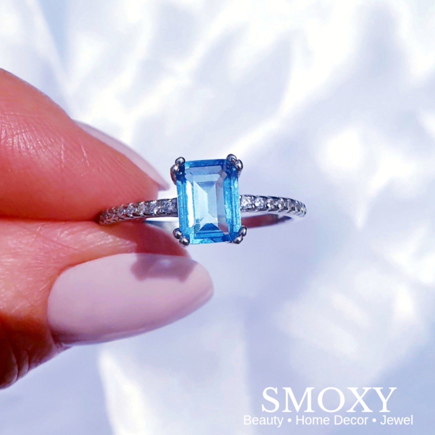 Ocean Blue S925 Sterling Silver Ring