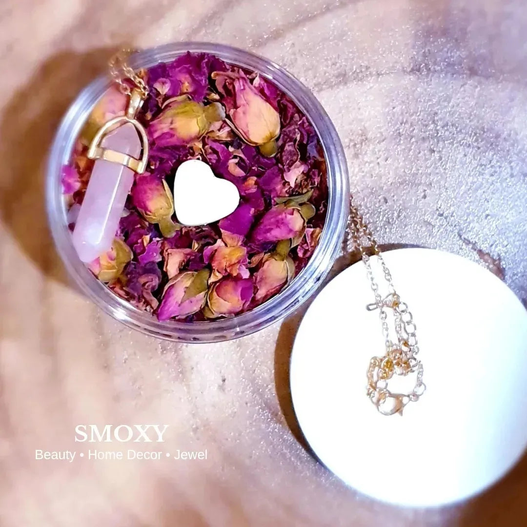 Self - Love Bath Ritual Soak + Rose Quartz Necklace