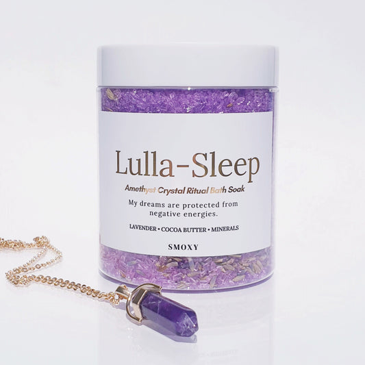 Lulla-Sleep Bath Ritual Soak + Amethyst Necklace