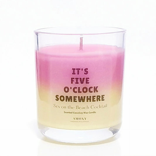 It's Five O'clock Somewhere Sex on the Beach Cocktail CocoSoy Candle