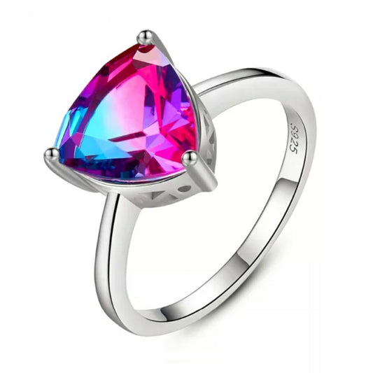 Sunset Rainbow Dream Sterling Silver Ring