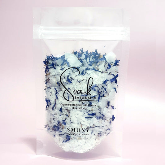 Floral Blue Cornflower Bath Salt Soak